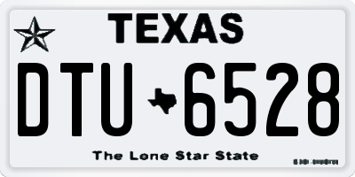 TX license plate DTU6528