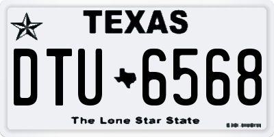 TX license plate DTU6568