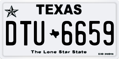 TX license plate DTU6659