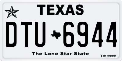 TX license plate DTU6944