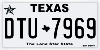 TX license plate DTU7969