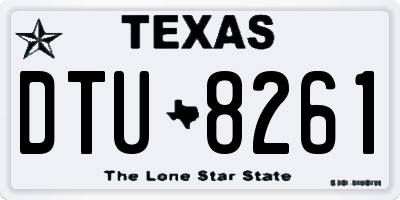 TX license plate DTU8261
