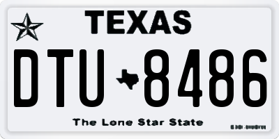 TX license plate DTU8486