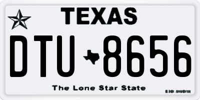 TX license plate DTU8656