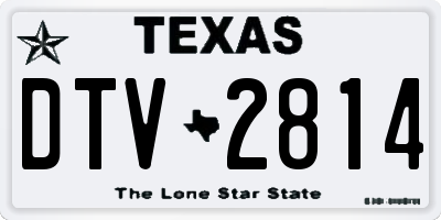 TX license plate DTV2814
