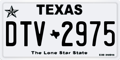 TX license plate DTV2975