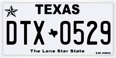 TX license plate DTX0529