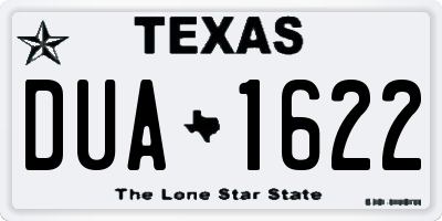 TX license plate DUA1622