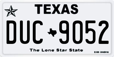 TX license plate DUC9052