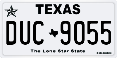 TX license plate DUC9055