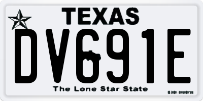 TX license plate DV691E