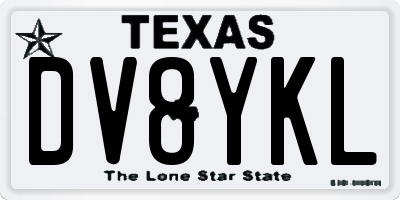 TX license plate DV8YKL