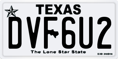 TX license plate DVF6U2