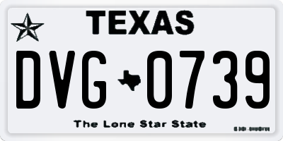TX license plate DVG0739