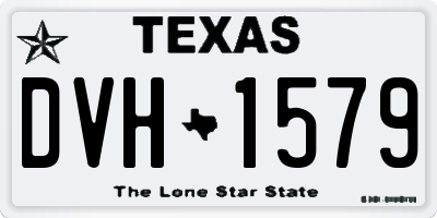 TX license plate DVH1579