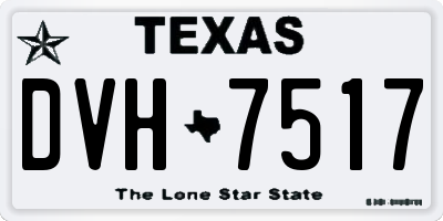 TX license plate DVH7517
