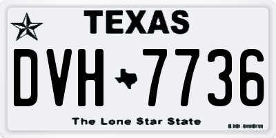 TX license plate DVH7736