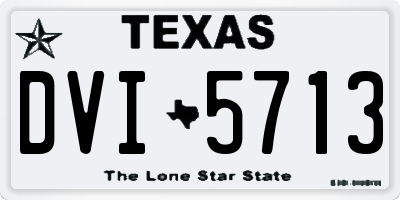 TX license plate DVI5713