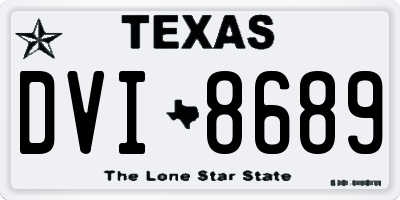 TX license plate DVI8689
