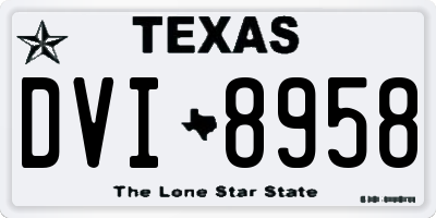 TX license plate DVI8958