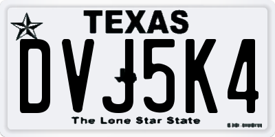 TX license plate DVJ5K4