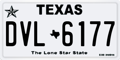 TX license plate DVL6177