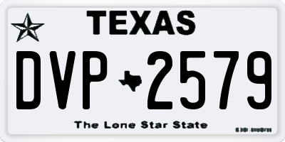 TX license plate DVP2579