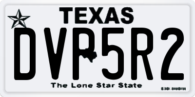 TX license plate DVP5R2