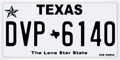 TX license plate DVP6140