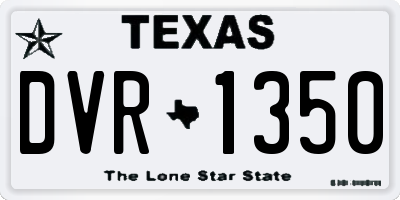 TX license plate DVR1350