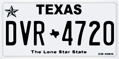 TX license plate DVR4720