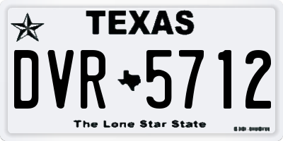 TX license plate DVR5712