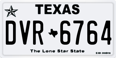 TX license plate DVR6764