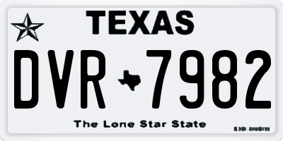 TX license plate DVR7982