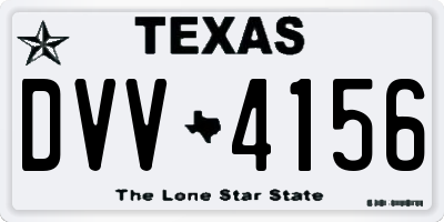 TX license plate DVV4156