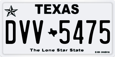 TX license plate DVV5475