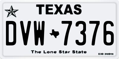 TX license plate DVW7376