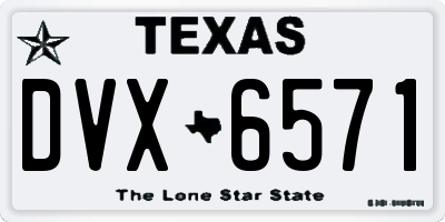 TX license plate DVX6571