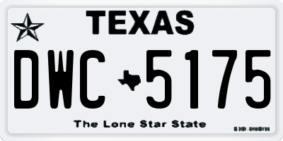 TX license plate DWC5175