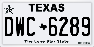 TX license plate DWC6289