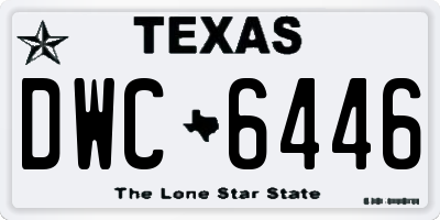 TX license plate DWC6446