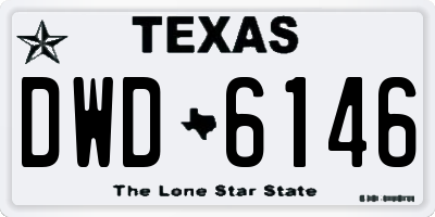 TX license plate DWD6146