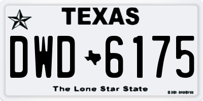 TX license plate DWD6175