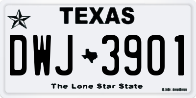 TX license plate DWJ3901