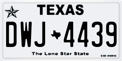 TX license plate DWJ4439