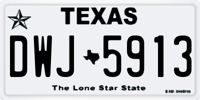 TX license plate DWJ5913