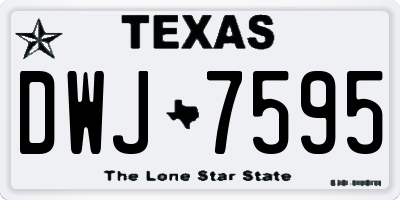TX license plate DWJ7595