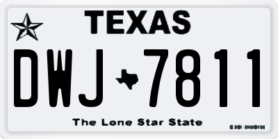 TX license plate DWJ7811