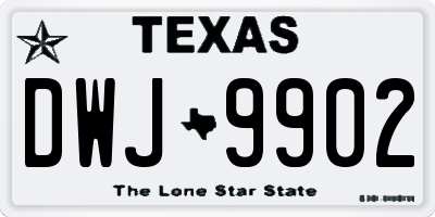 TX license plate DWJ9902