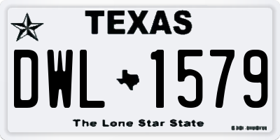 TX license plate DWL1579